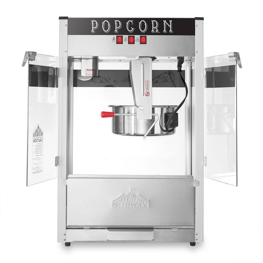 Olde Midway Olde Midway Tabletop Popcorn Machine, Popcorn Machine Stand / Cart