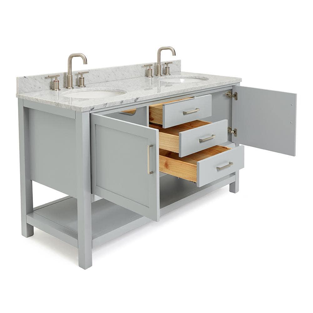 Ariel Bath Bayhill 61" Double Bathroom Vanity Set | Perigold