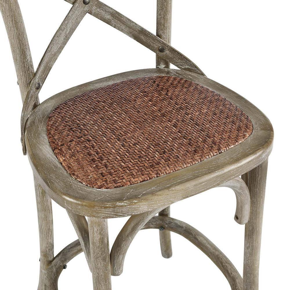 Modway Gear Counter Stool with Gray Finish EEI-5667-GRY