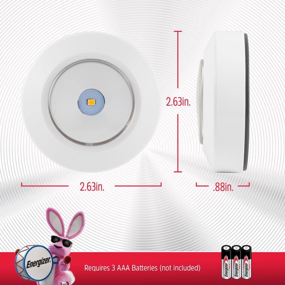 Energizer Battery Operated Color-Changing LED Tap Lights 2-Pack