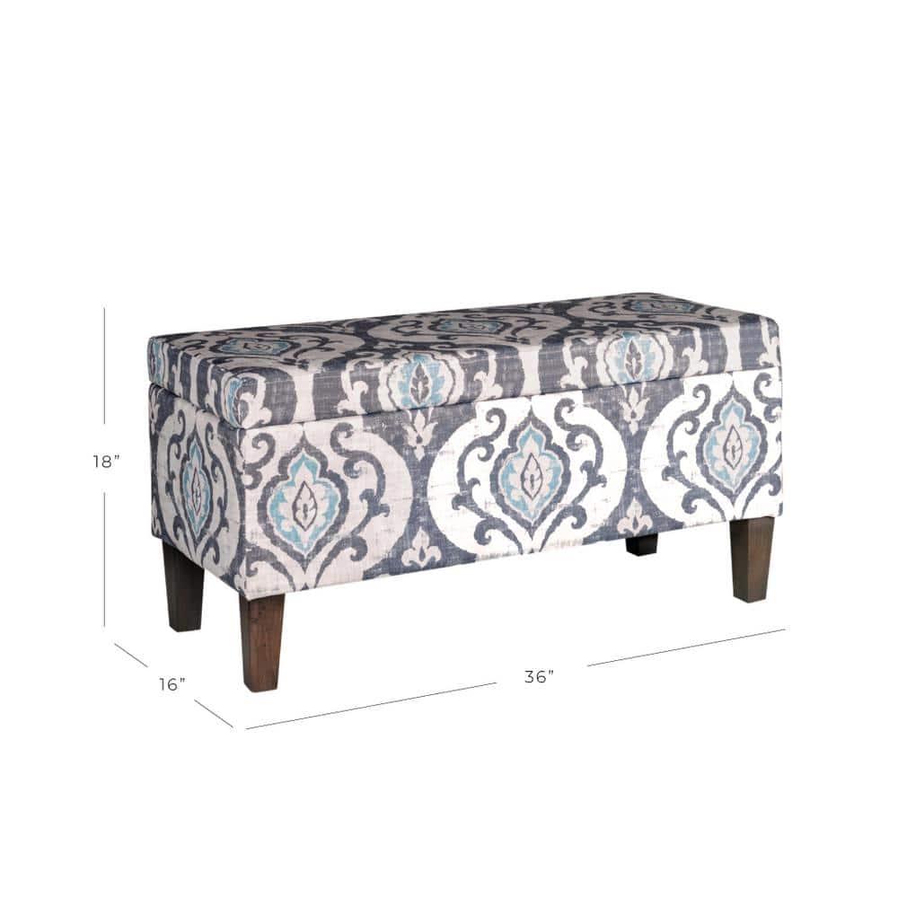 Chantrell 36" Wide Large Decorative Storage Bench