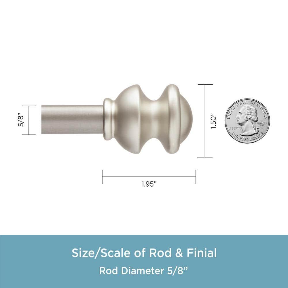 Kenney Steel Adjustable Single Curtain Rod