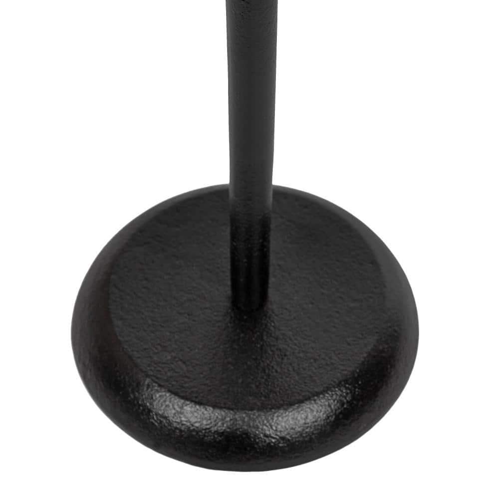 Kate and Laurel Alessia Round Metal Drink Table, 8x8x22, Black