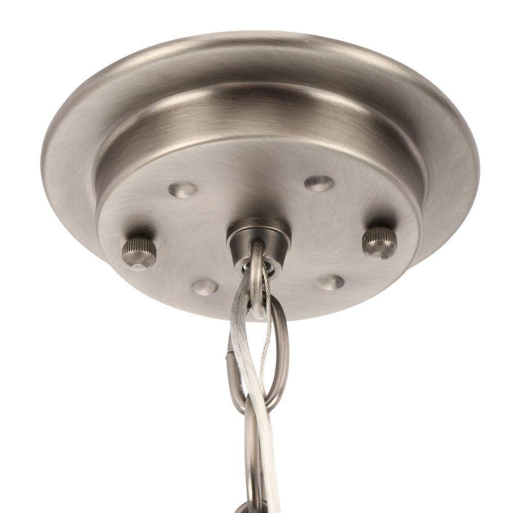 Progress Lighting, Archie Collection, 1-Light Mini-Pendant, Polished Chrome, Prismatic Glass Shade