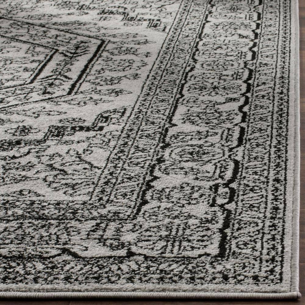 SAFAVIEH Adirondack Xavier Traditional Area Rug, Silver/Black, 9' x 12'