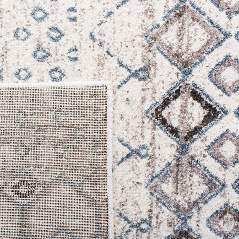 Amsterdam AMS108 Power Loomed Indoor Runner Rug - Ivory/Grey - 2'3"x16' - Safavieh