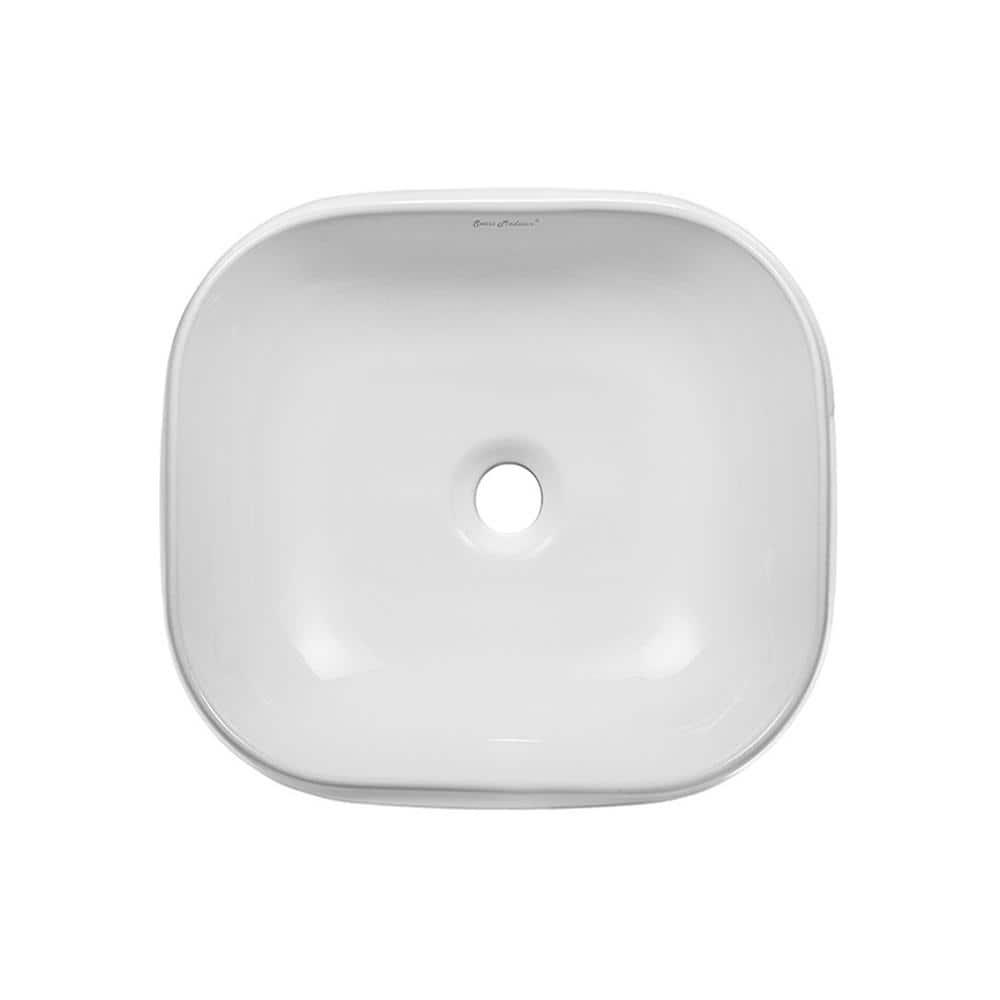 Swiss Madison SM-VS273 Château 18 Square Ceramic Vessel Sink