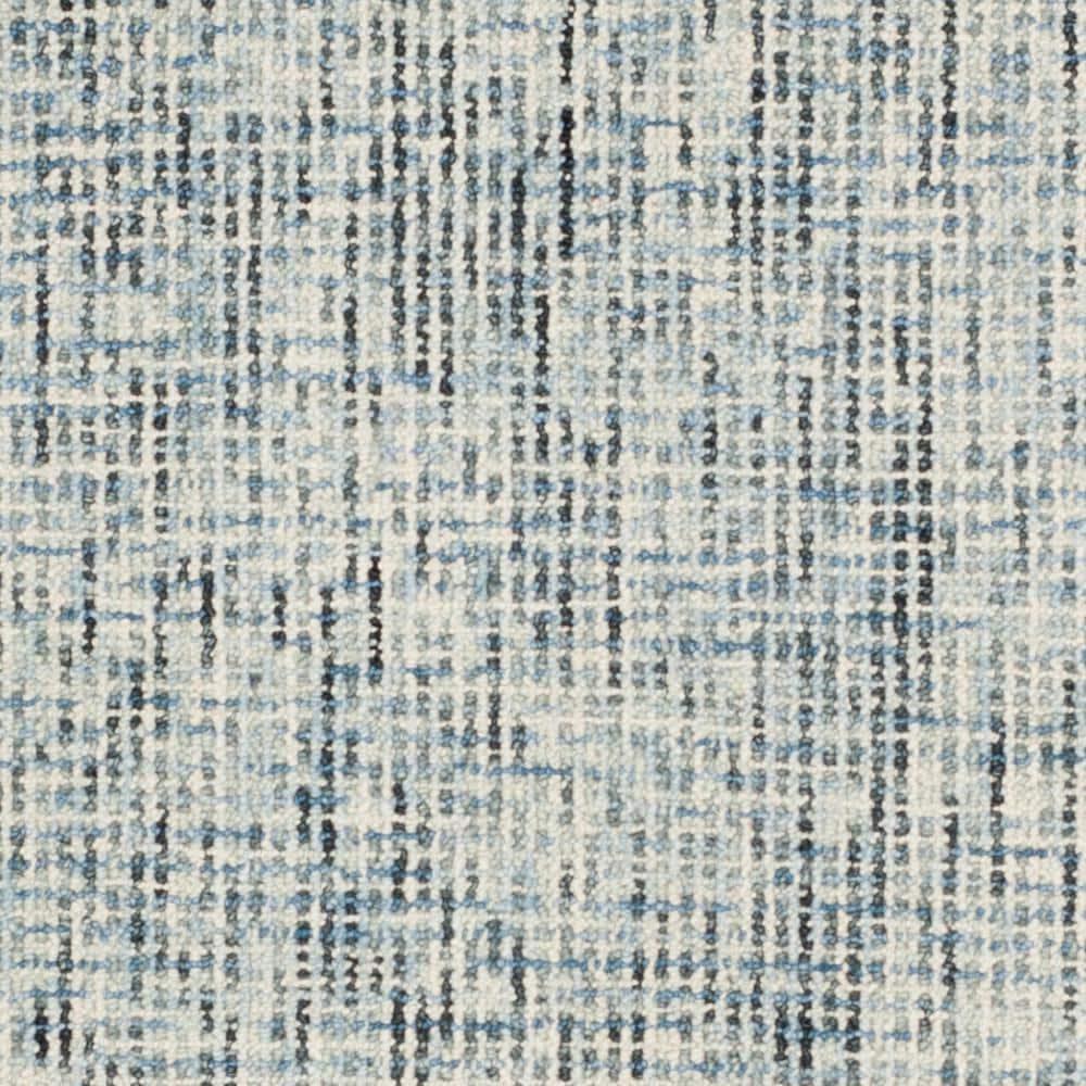 SAFAVIEH Abstract Delia Geometric Wool Area Rug, Blue/Charcoal, 5' x 8'