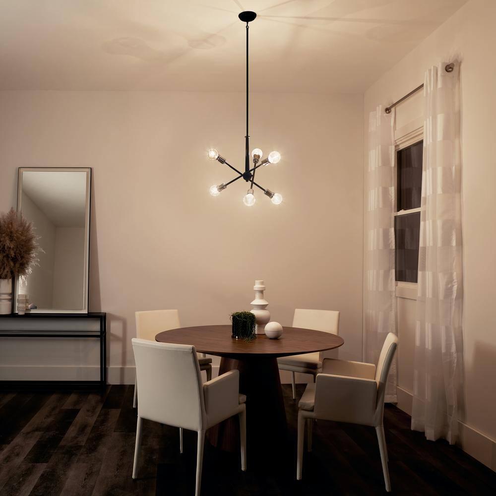 Kichler Lighting Armstrong 6 - Light Chandelier in  Black