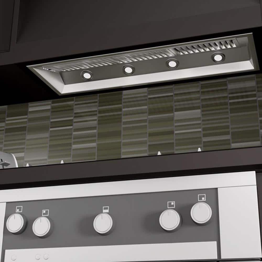 ZLINE 46 in. Ducted Wall Mount Range Hood Insert in Stainless Steel (721-46)