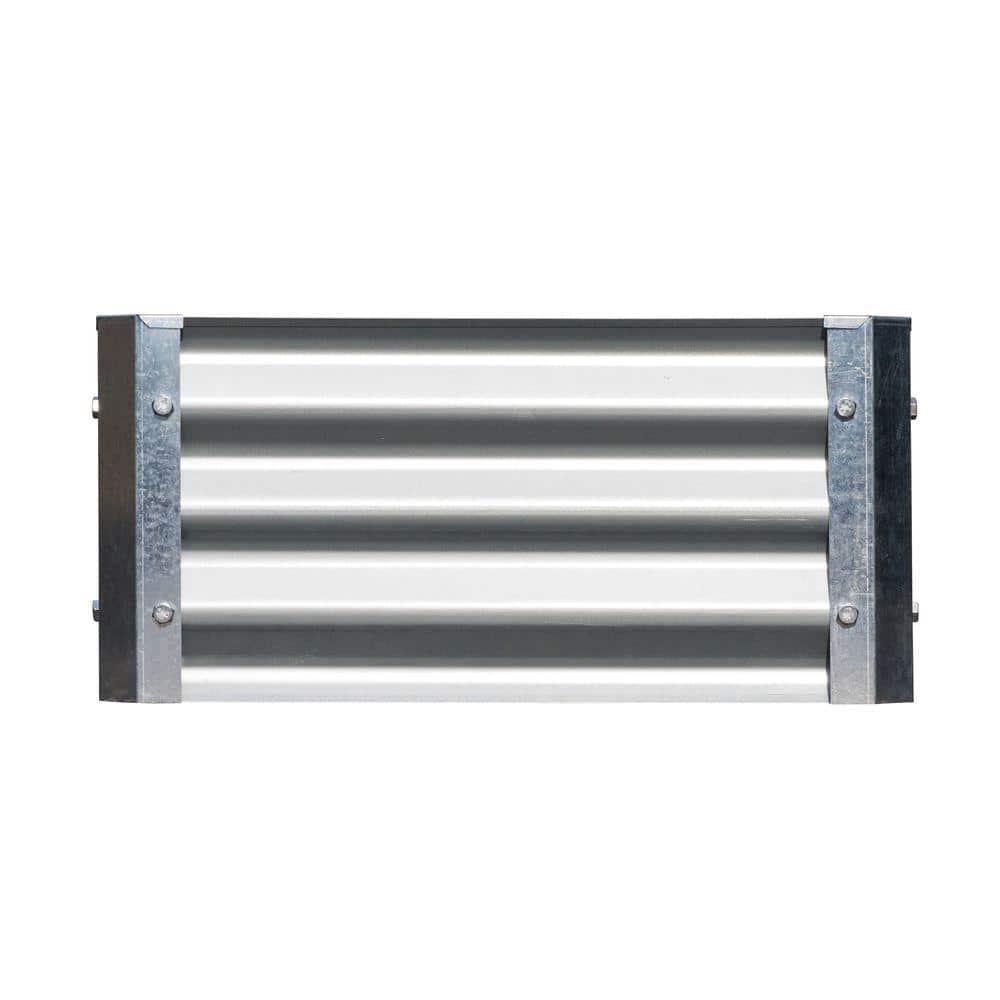 Galvanized Steel 22" Square Low Raised Garden Bed