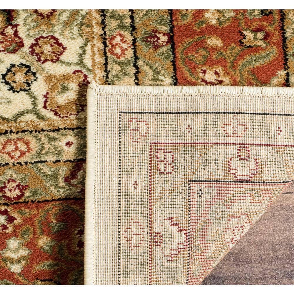SAFAVIEH Lyndhurst Elizabeth Traditional Floral Area Rug, Ivory/Rust, 11' x 15'
