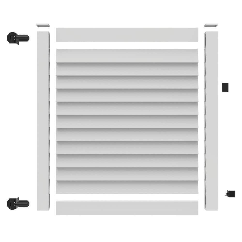 Barrette Outdoor Living Louvered Vinyl Gate