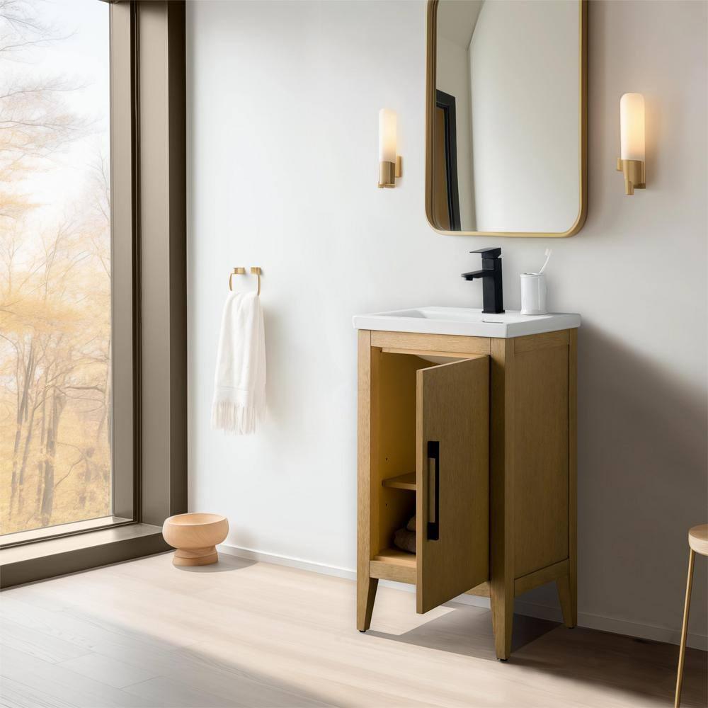 20'' Single Bathroom Vanity with Ceramic Top