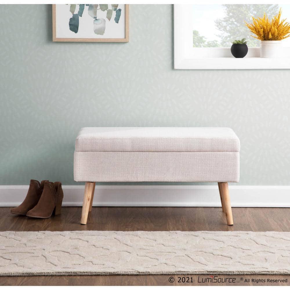 Mercury Row® Beyers Fabric Upholstered Storage Bench