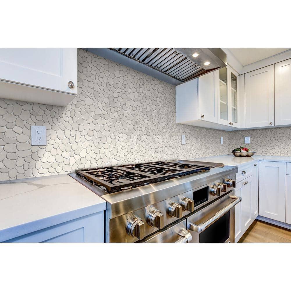 Sliced Pebble Mosaic Wall & Floor Tile