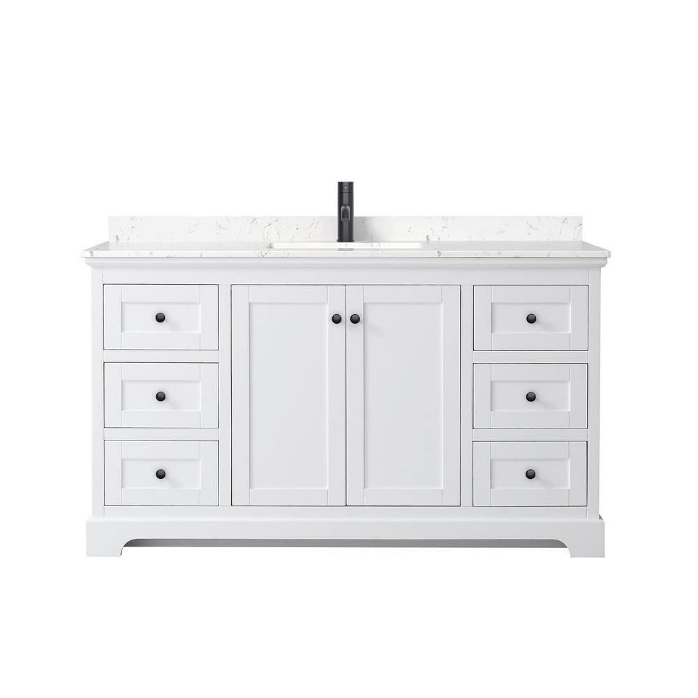 Wyndham Collection Avery 60'' Single Bathroom Vanity with Top