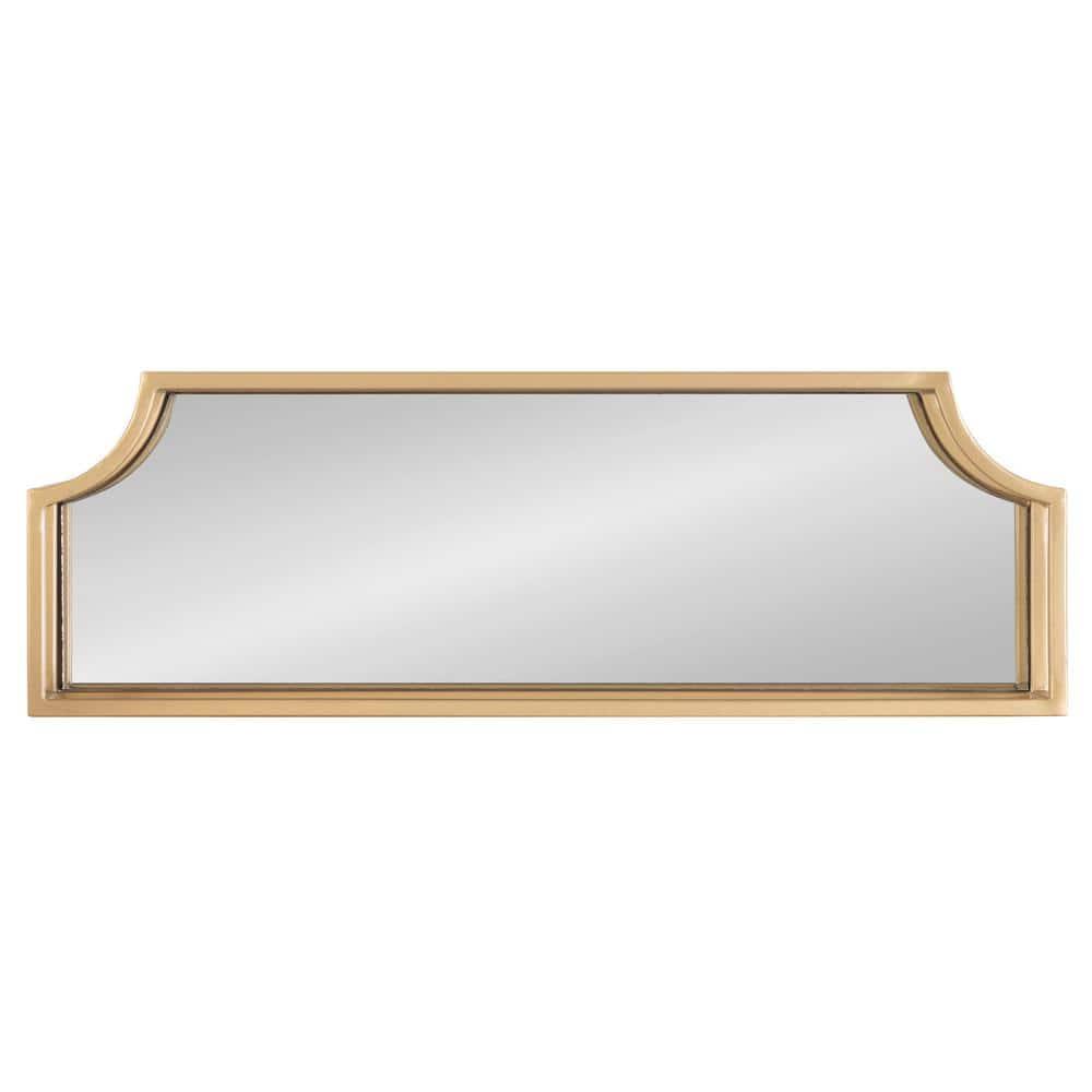 Kate & Laurel All Things Decor 2pc Ciel Metal Wall Shelf Set Gold: MDF Floating Shelves, No Assembly Required