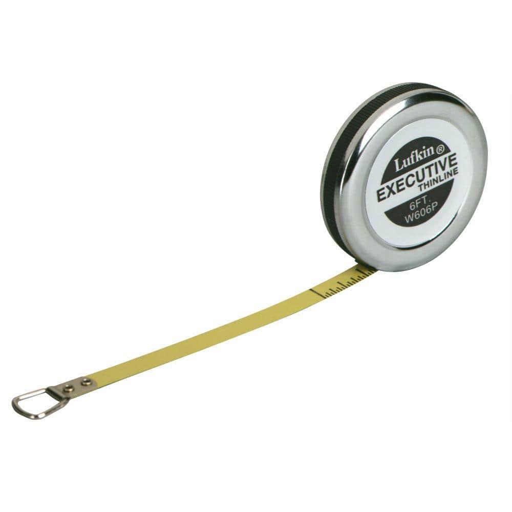 Apex Tool Group Executive Diameter Pocket Measuring Tape, 1/4" X 6ft