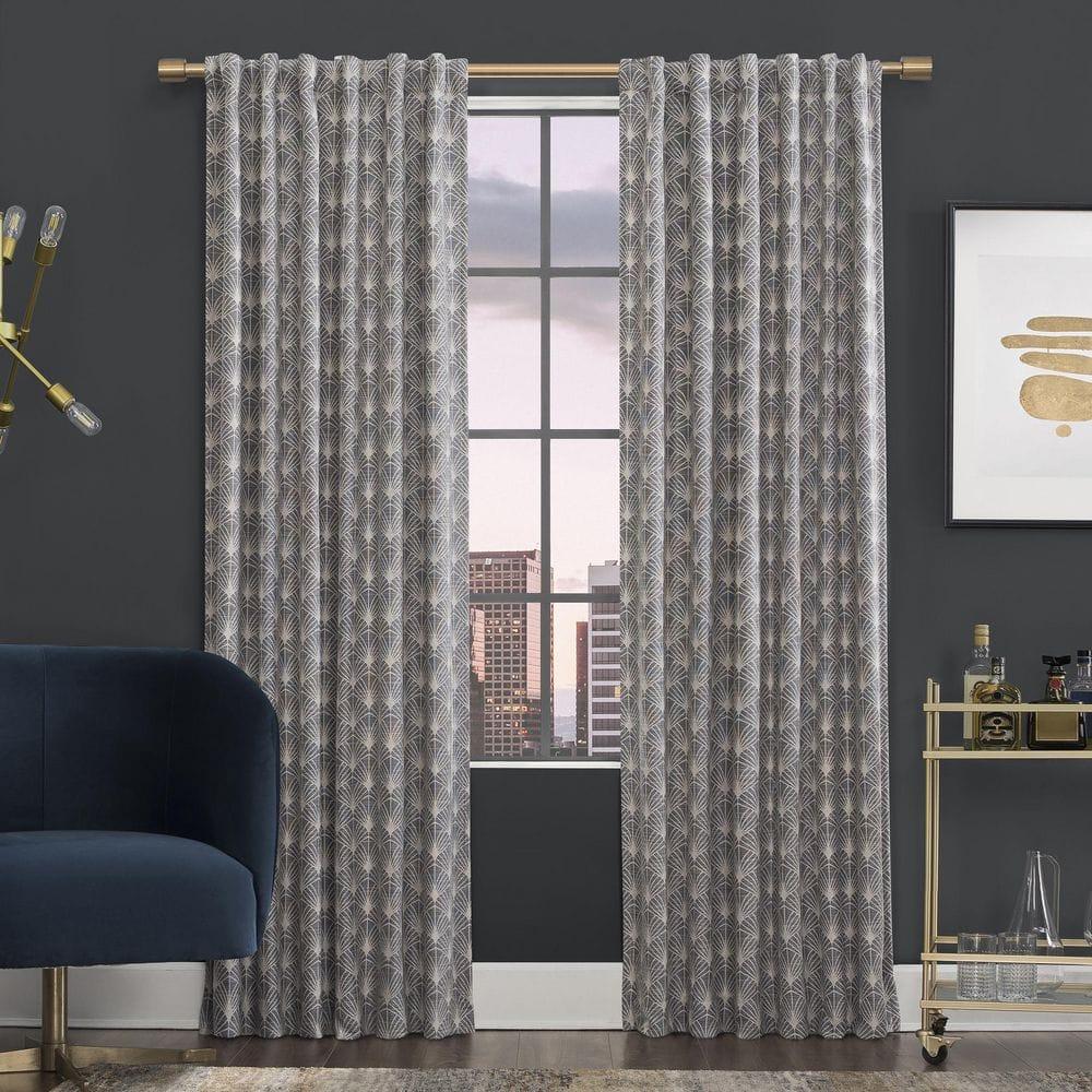 Scott Living Montauk Art Deco 100% Blackout Back Tab Curtain Panel & Reviews | Wayfair