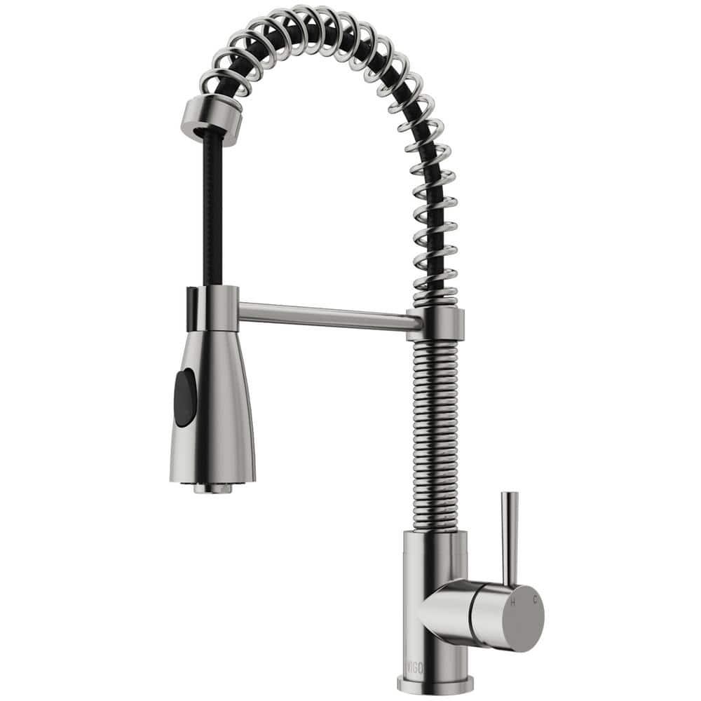 Brant 19 H 1-handle Pull-Down 2-Function Sprayer Kitchen Faucet