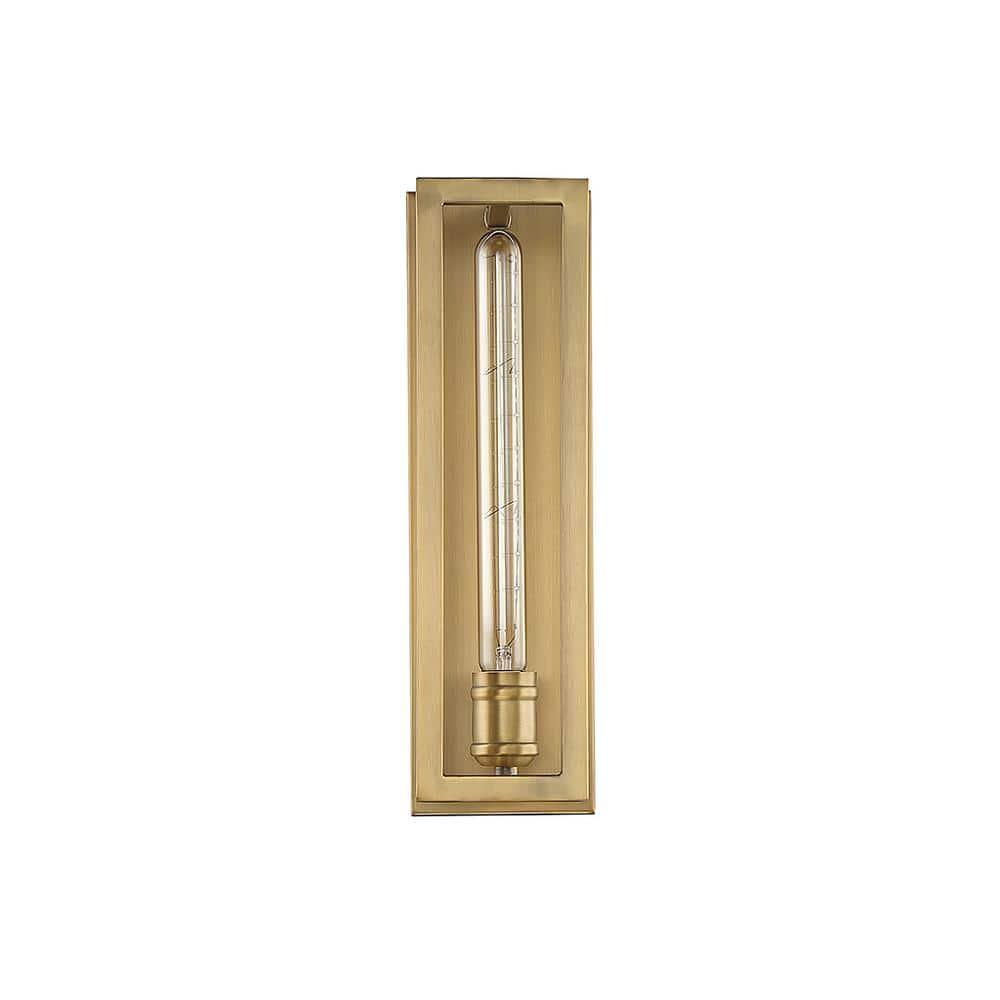 Savoy House Clifton 1 - Light Wall Light in  Warm Brass