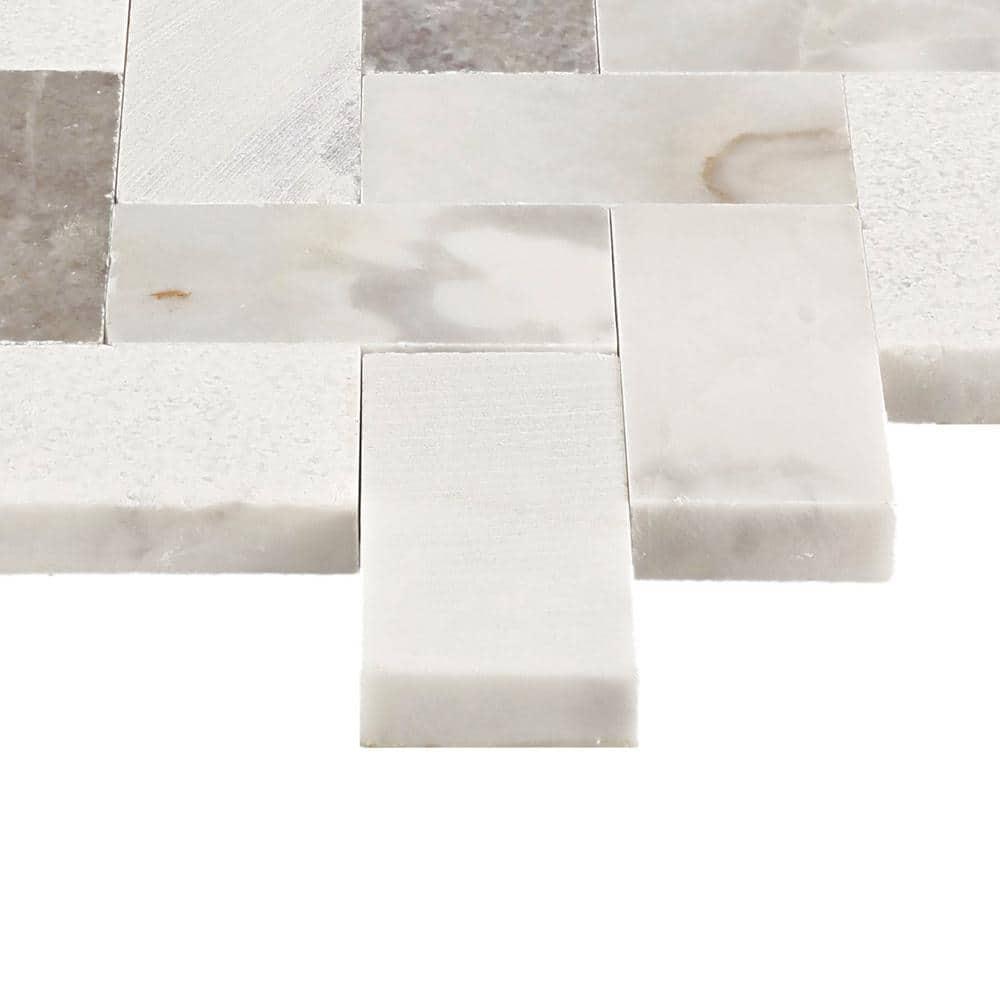 Minute Mosaix Natural Stone Herringbone Mosaic Sheet Floor &Wall Tile