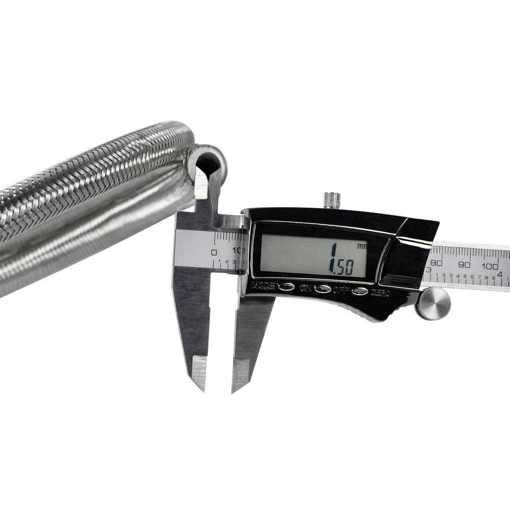 CERTIFIED APPLIANCE WM60SSL2PK Braided Stainless Steel Washing Machine Hoses with Elbow, 2 pk (5ft)