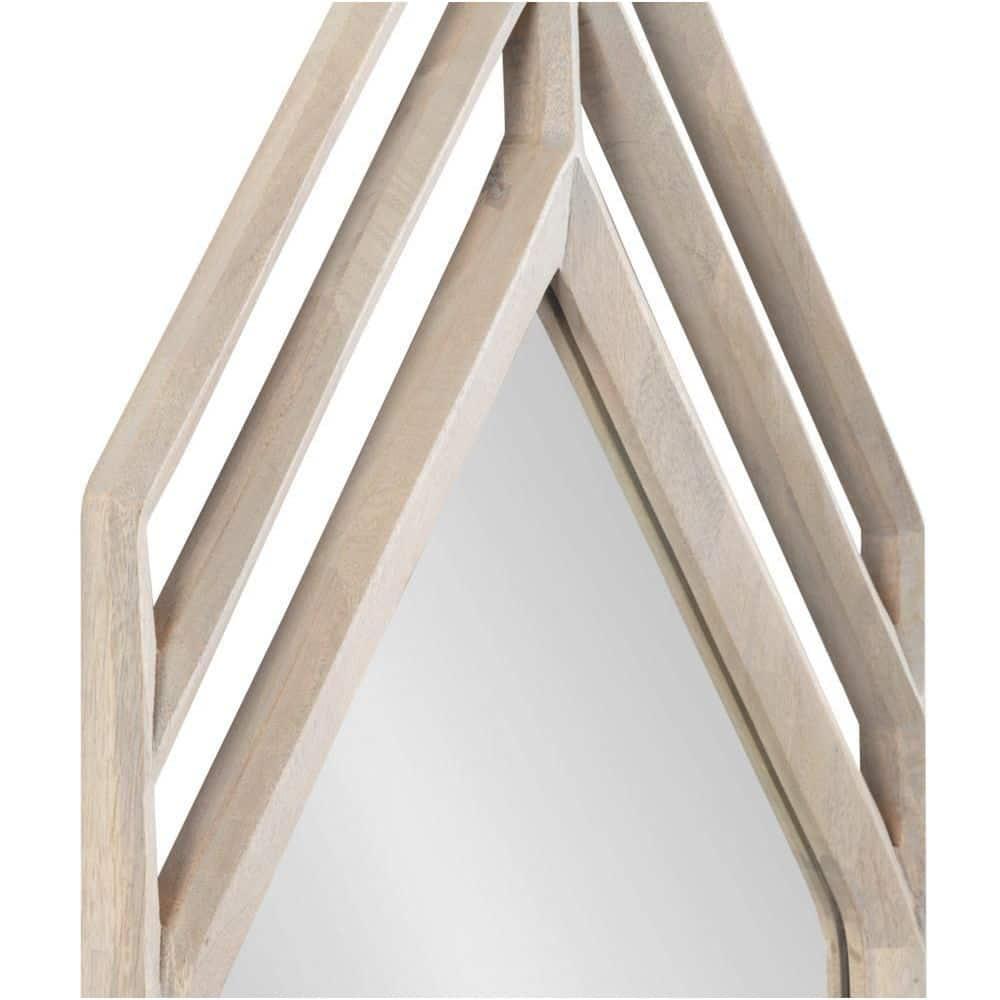 Kate and Laurel Vayga Framed Wall Mirror, 14x42, White