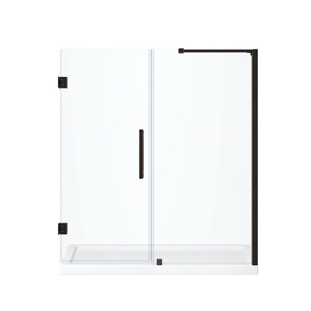 Ove Decors Endless Tampa-Pro 60" W x 72" H Alcove Frameless Shower Kit, Door, Panel, Base TP0180190