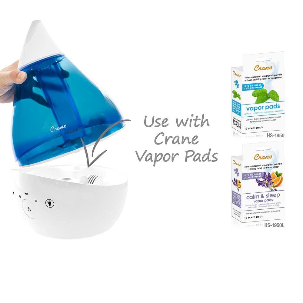 Crane USA Drop 2.0 , 4-in-1 Cool-Mist Humidifier with Aroma Tray & Sound Machine