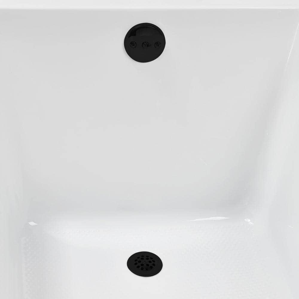 60" x 32" Acrylic Soaking Drop-In Bathtub, Drain Included
