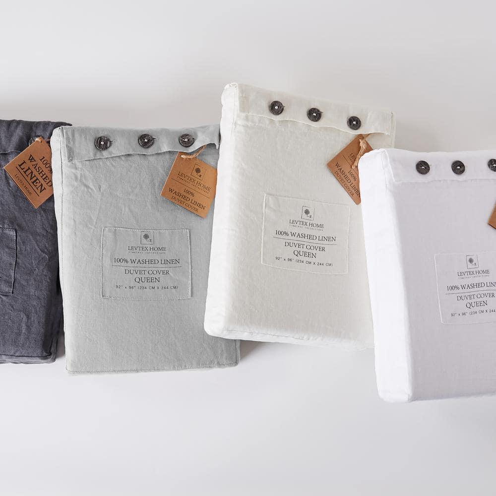 Washed Linen King Duvet Cover - Natural - Levtex Home