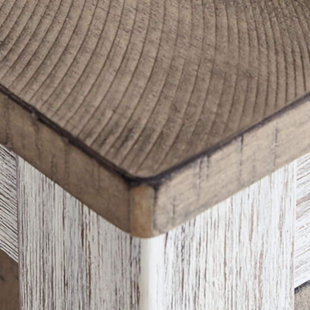 Signature Design by Ashley Casual Skempton Dining Table, White/Light Brown