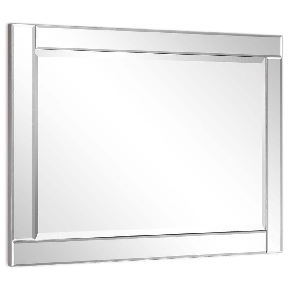 Empire Art Direct  Moderno Beveled Rectangle Wall Mirror