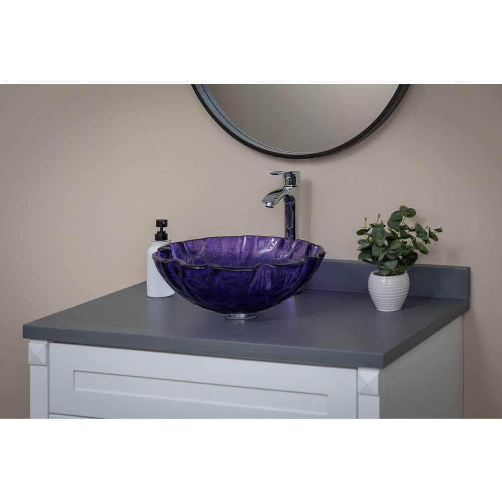 Eden Bath Eden Bath 31-in x 3-in Terrazzo Vanity Top Backsplash