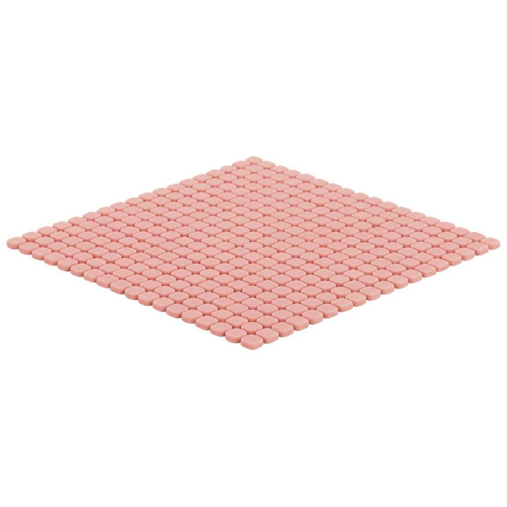 Vetro 11.96 In. X 11.96 In. Mini Square Frosted Glass Mosaic Floor And Wall Tile (13.44 Sq. Ft. / Case)
