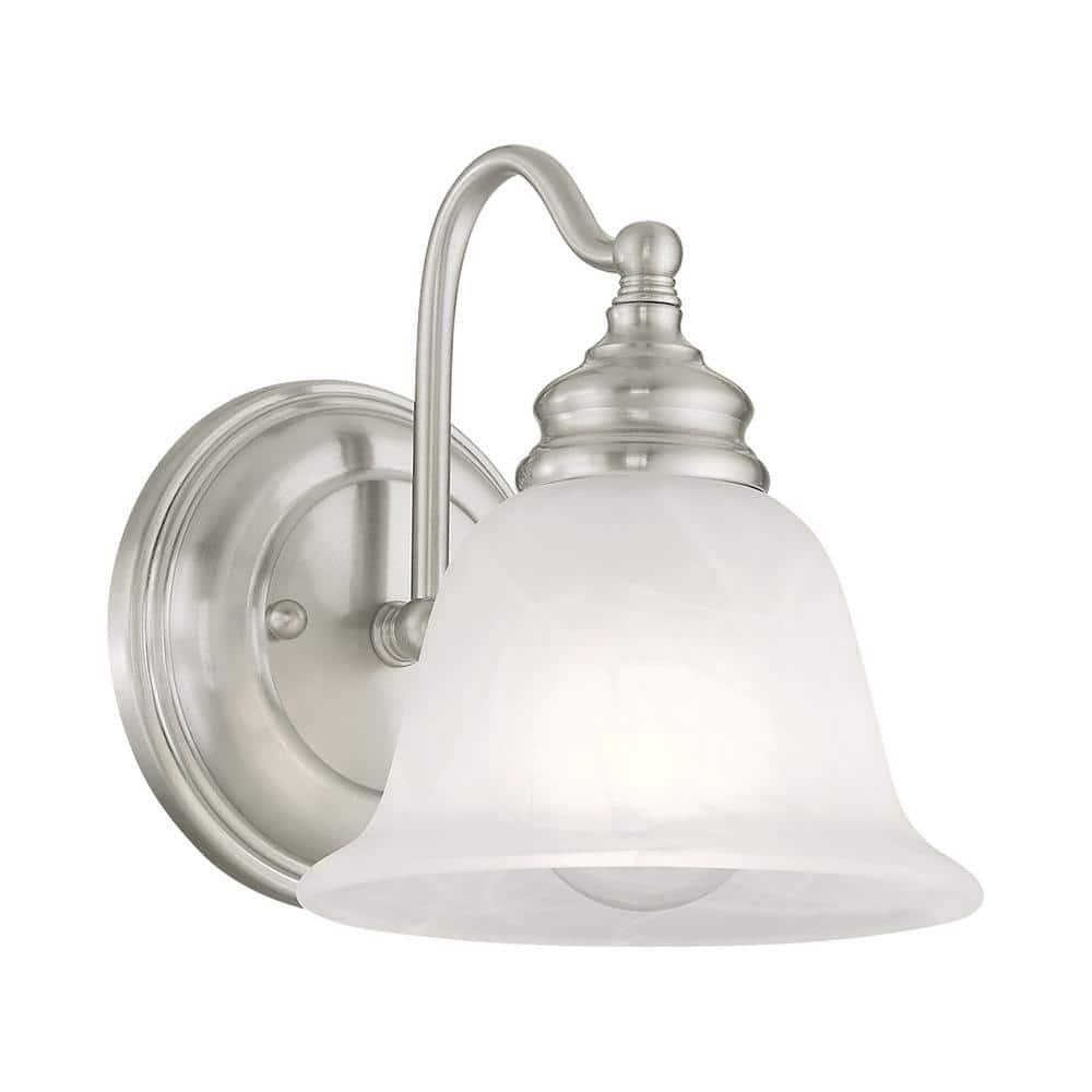 Livex Lighting Essex 1 - Light Vanity in  Brushed Nickel