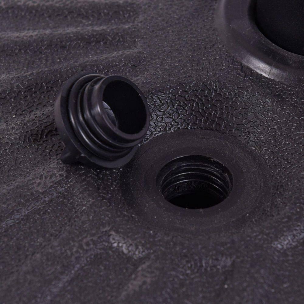 Costway 20'' Round 23L Water Filled Umbrella Base Stand Self-filled Patio Furniture Black