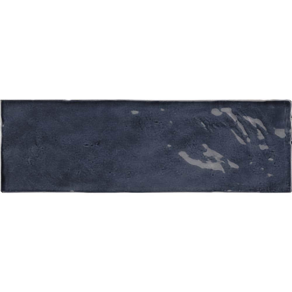 Apollo Tile   Dark Blue 2.58-in. x 8-in. Polished Ceramic Subway Tile (5.38 Sq ft/case)