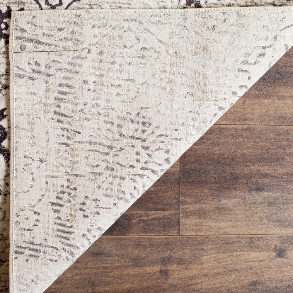 SAFAVIEH Artifact Emmeline Abstract Area Rug, Charcoal/Cream, 4' x 6'