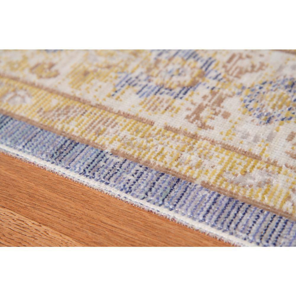 Century 5 x 8 Lavender/Ivory Bordered Pattern Area Rug for High Traffic Living Room Dining Room Bedroom