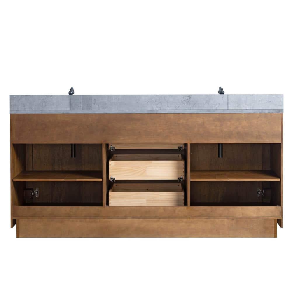 72" Free Standing Double Bathroom Vanity