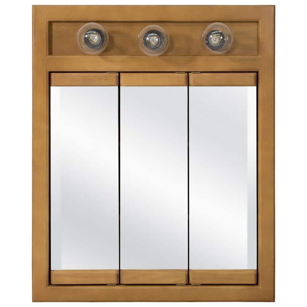 Richland 24-Inch Wood Medicine Cabinet in Nutmeg Oak