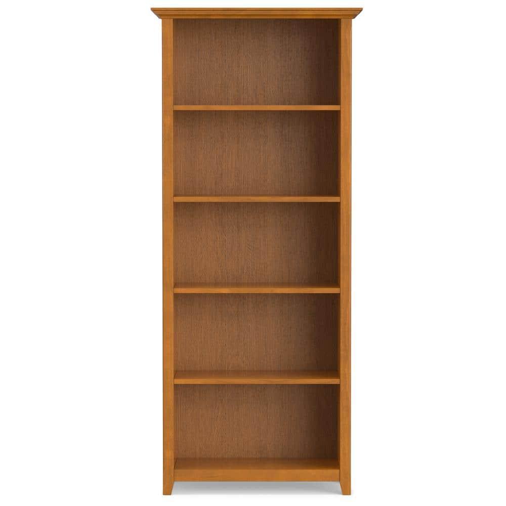 Simpli Home Amherst SOLID WOOD 5 Shelf Bookcase