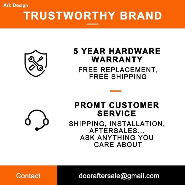 ARK DESIGN 80 in. 1 Lite Mirrored White Sliding Closet Door with Hardware Kit