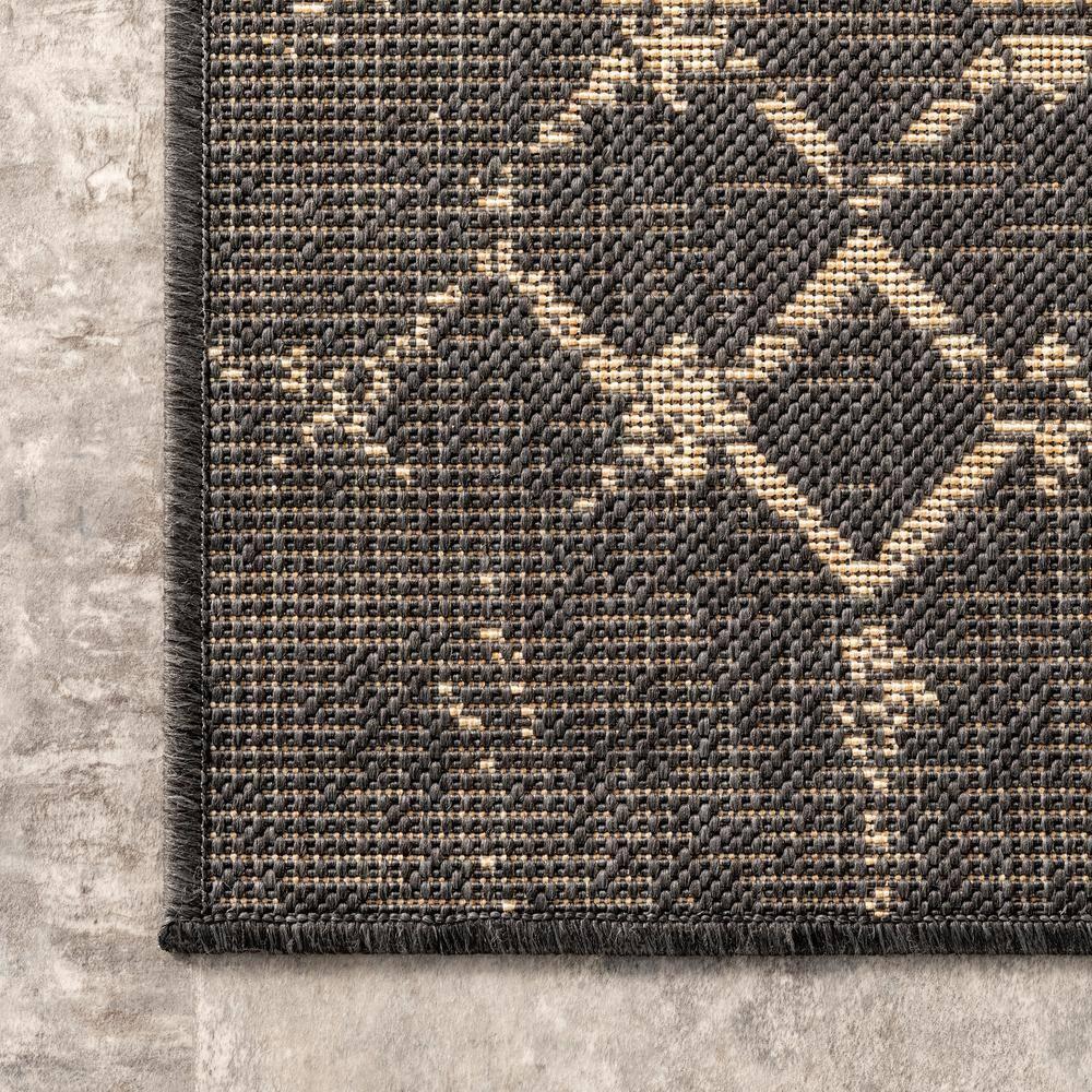 Nuloom Grayson Moroccan Trellis Indoor and Outdoor Area Rug, Gray, 6'7"x9'