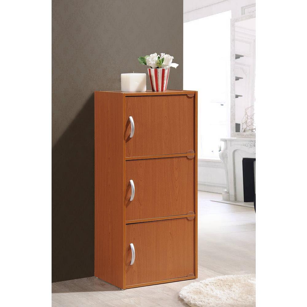 Versatile Kids' Black Storage Cabinet with Cubes and Doors