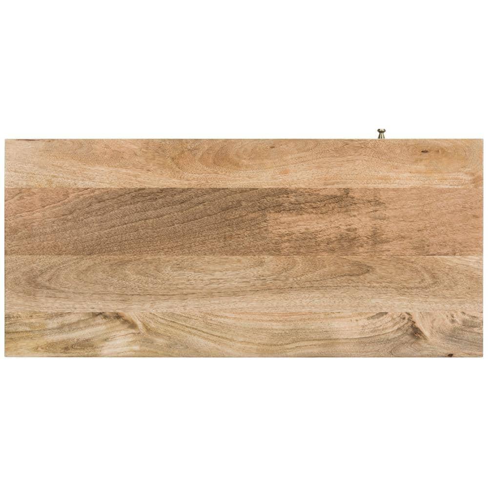 Marigold Desk - Natural/Mango Wood - Safavieh