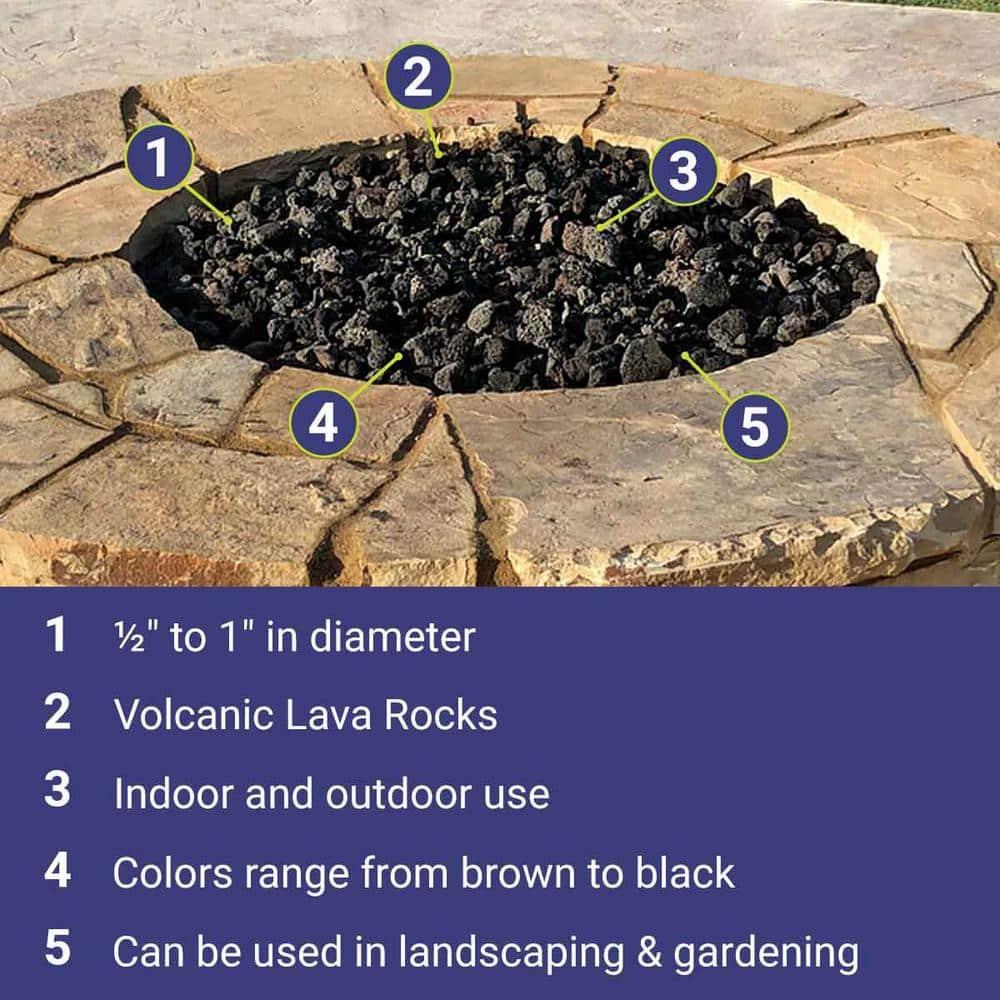 American Fireglass Lava Rock - 10 lbs.